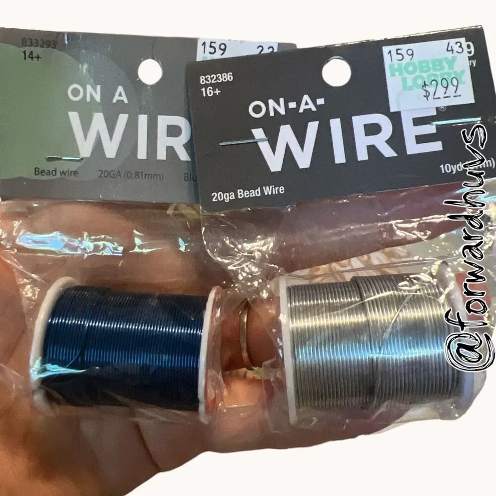 On A Wire 20 Gauge Bead Wire Lot 4 Colors Jewelry Craft Supplies New